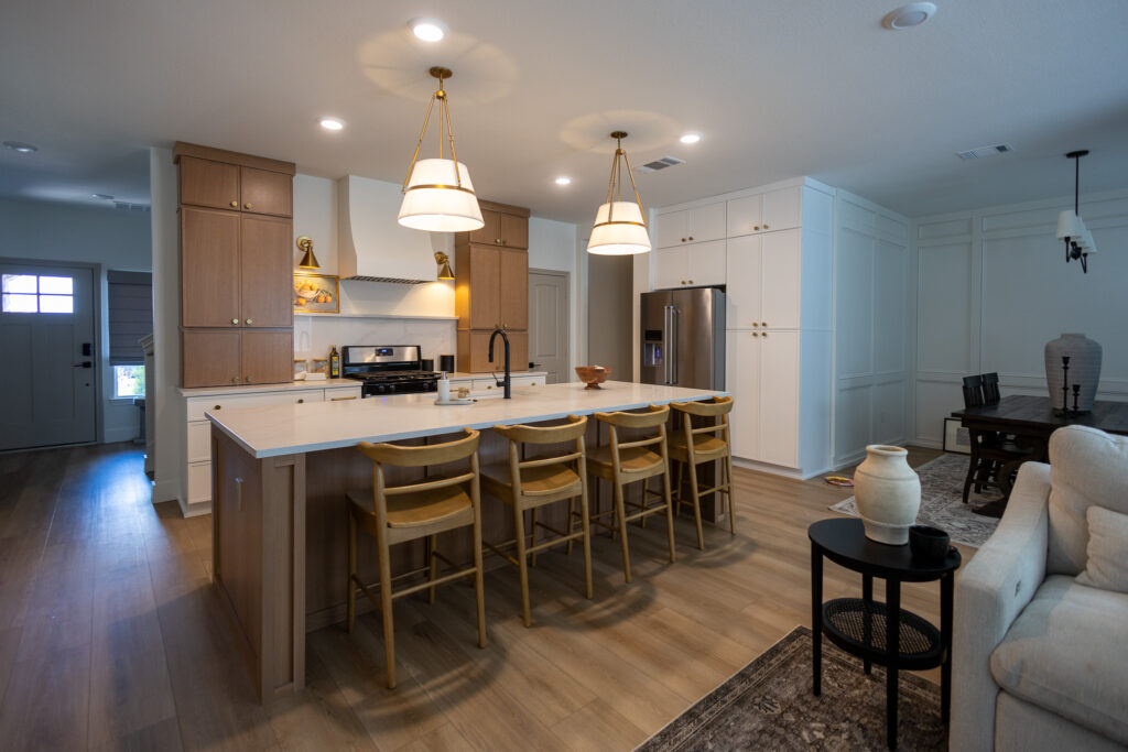 Rebuilding after fire - modern kitchen